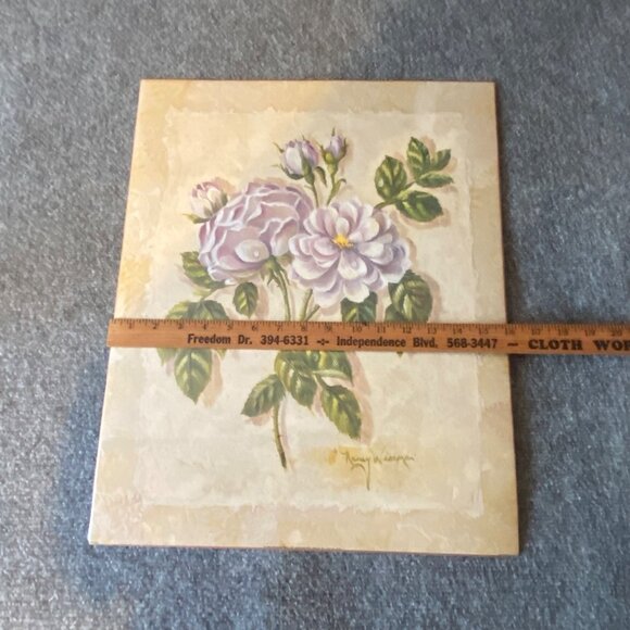 Floral Art Print By Karen Warren 16"‎ X 20" Hang Or Frame As Is botanical - Picture 5 of 7